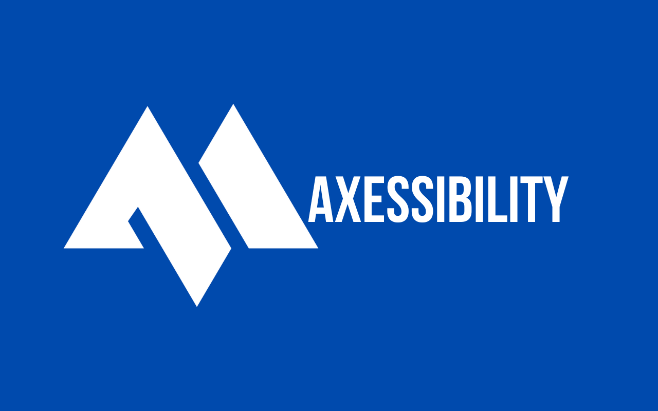 Maxessibility Large Logo with a styled M